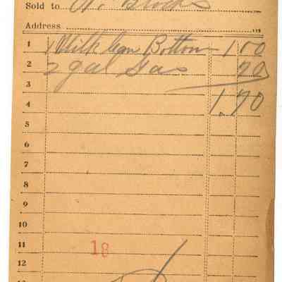 Receipt, 1920