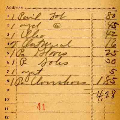 Receipt, 1920