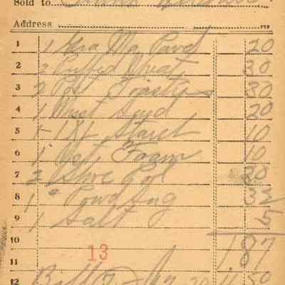 Receipt, 1920