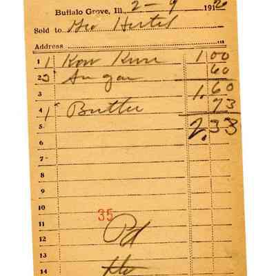 Receipt, 1920