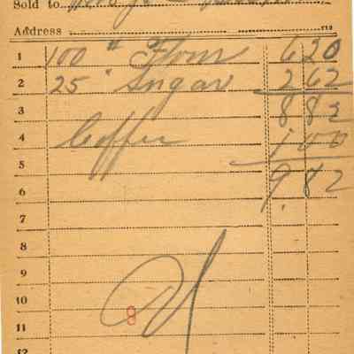 Firnbach and Raupp Receipt 1919