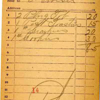 Receipt, 1920