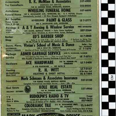 Buffalo Grove Directory, 1968-1969