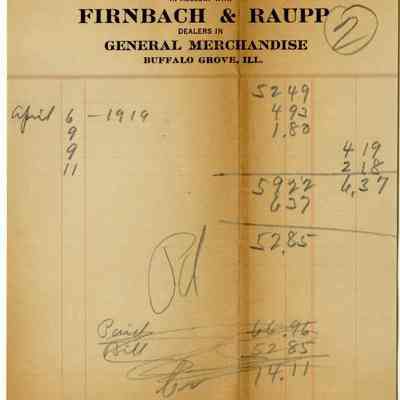 Receipt, 1919