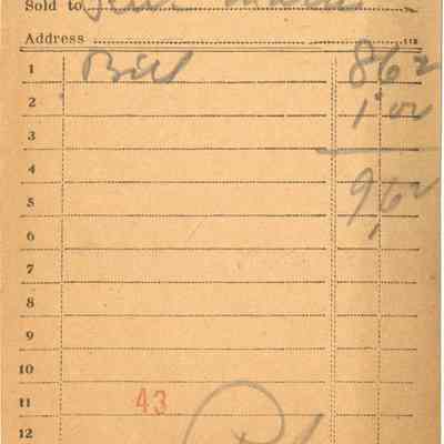 Receipt,1919