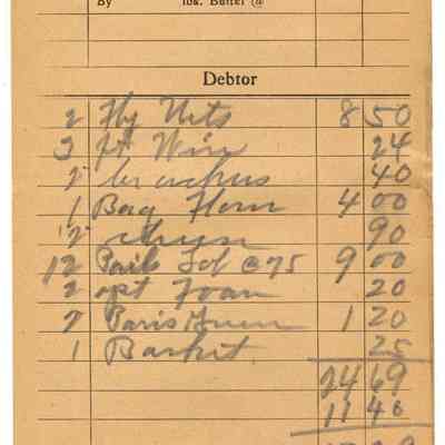 Receipt, 1920