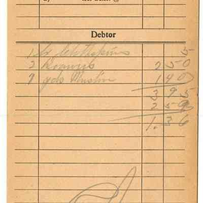 Receipt, 1919