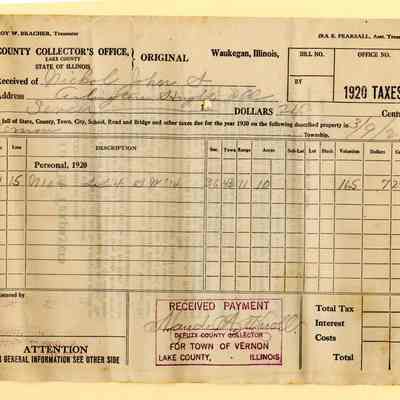 Receipt, Tax