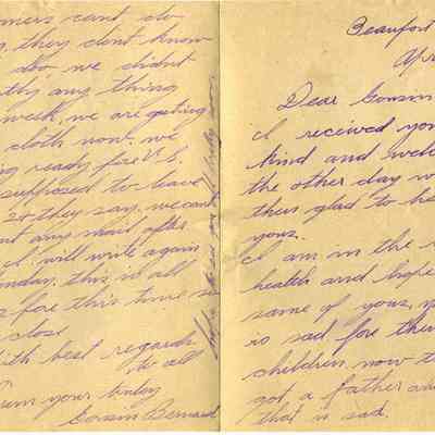 WWI Letter, April 17, 1919