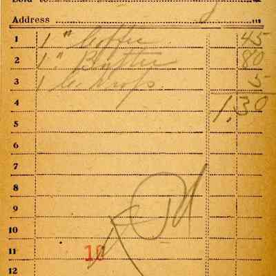 Receipt, 1920