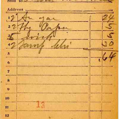 Receipt, 1919