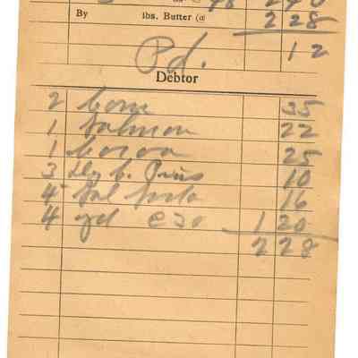 Receipt, 1920