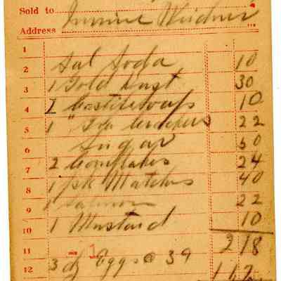 Firnbach and Raupp Receipt 1919