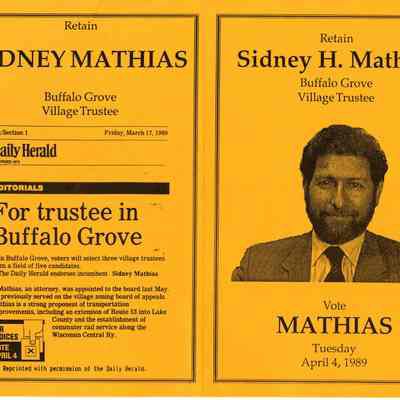 Mathias Election Pamphlet 1989