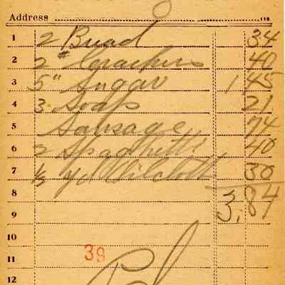 Receipt, 1920