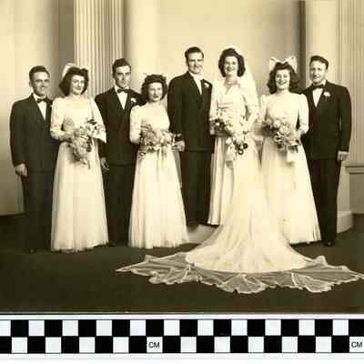 Leonard Valentine Weidner and Helen Louise Dreiling Wedding Party
