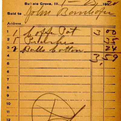 Receipt, 1920