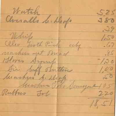 Receipt, 1920