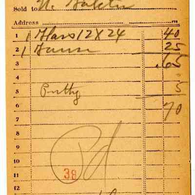 Receipt, 1919