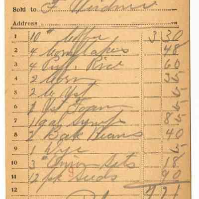 Receipt, 1919