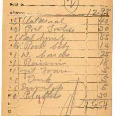 Receipt, 1919