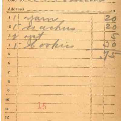 Receipt, 1920