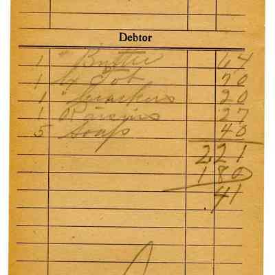 Firnbach and Raupp Receipt 1919