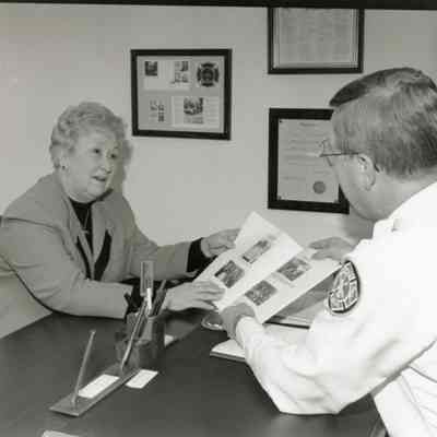 Police and Verna Clayton