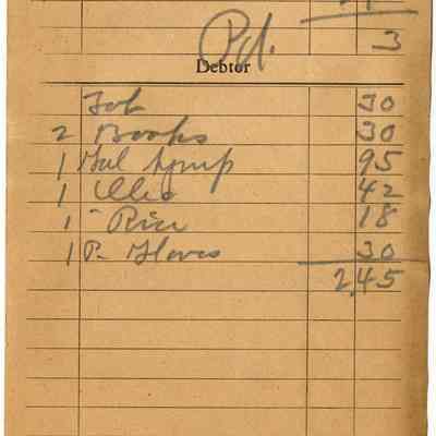 Receipt, 1920