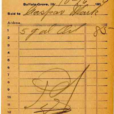 Receipt, 1919