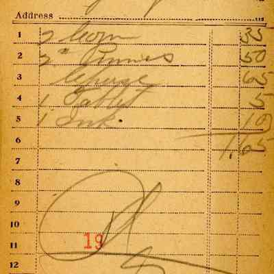 Receipt, 1920