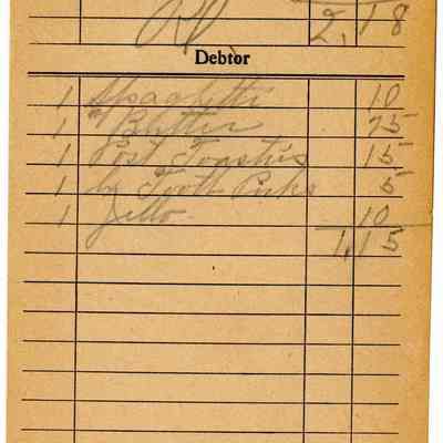 Firnbach and Raupp Receipt 1919