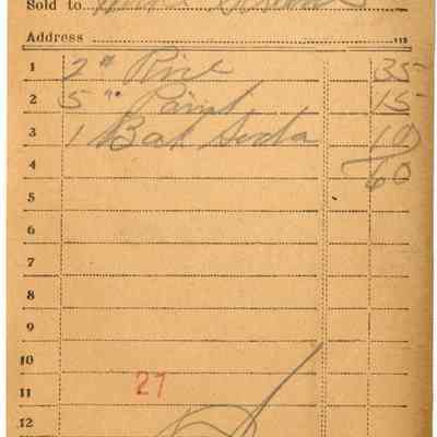 Receipt, 1920
