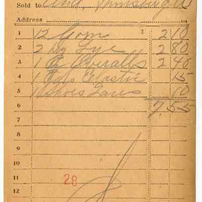 Receipt, 1920
