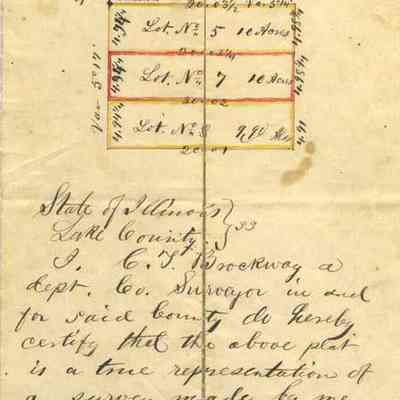 Plat Map 1861: Section no 36 town 43 range 11 east