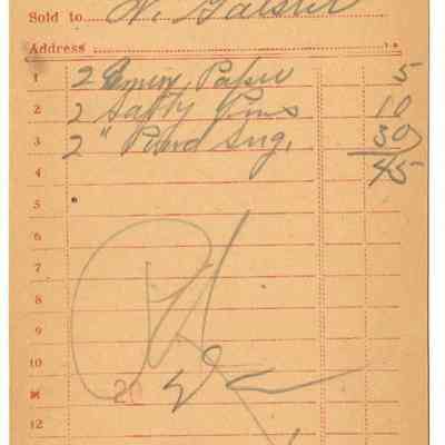 Receipt, 1919
