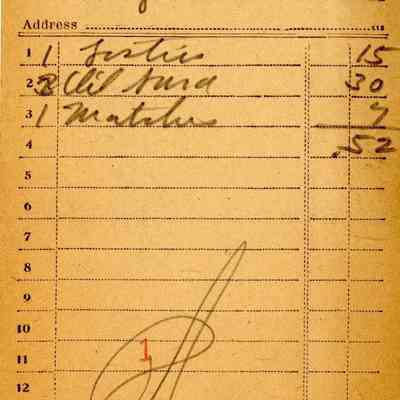 Receipt, 1920