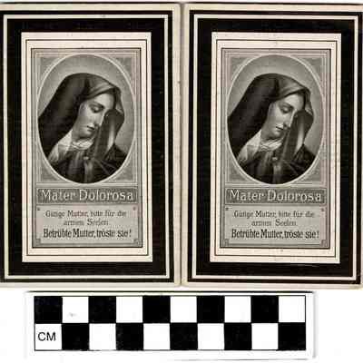 Margaretha Hau Funeral Card