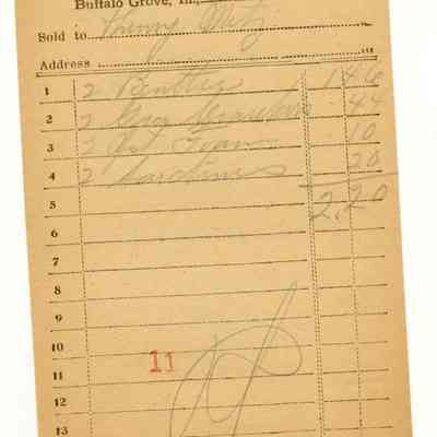 Receipt, 1920