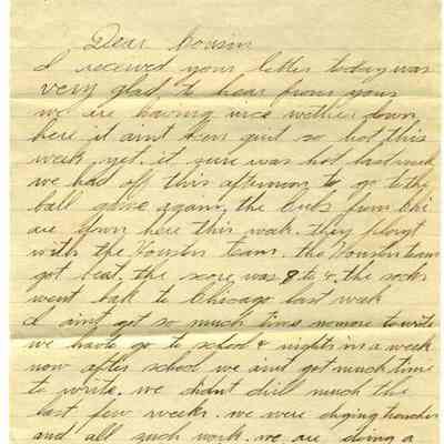 WWI Letter, April 9, 1918