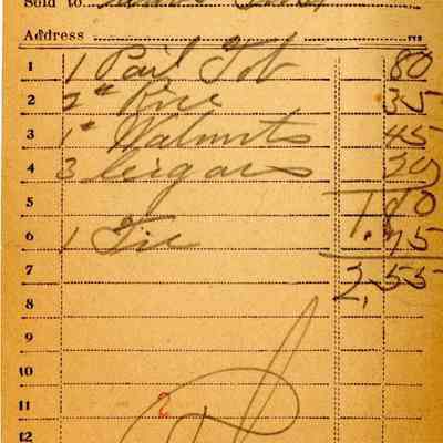 Receipt, 1920