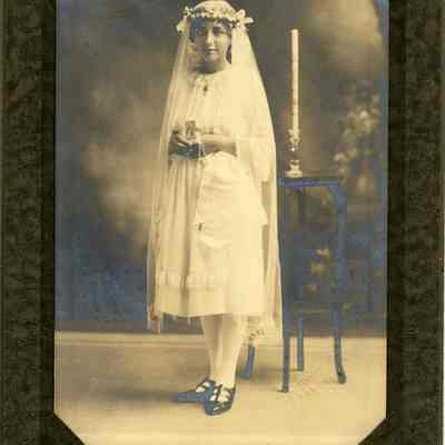 First Communion Portrait Clara Leikam, Ca 1920