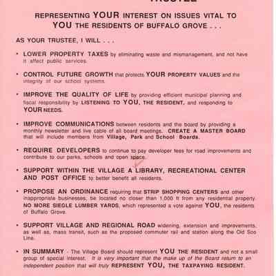 Weiss Election Pamphlet 1989