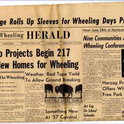 Wheeling Herald Newspaper, 1957