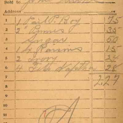 Receipt,1919