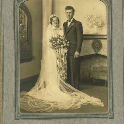 Nicholas Weidner and Mary Michelau wedding portrait