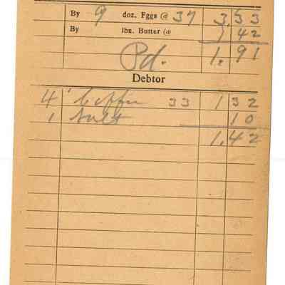 Receipt, 1919