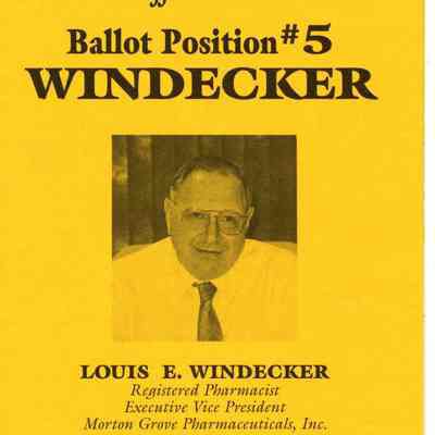 Louis Windecker Election Pamphlet 1995