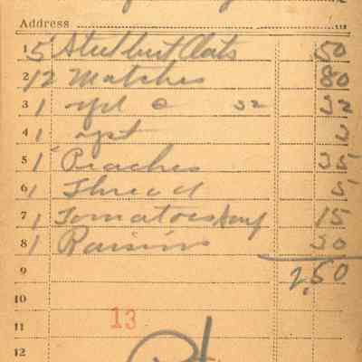 Receipt, 1920