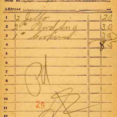 Firnbach and Raupp Receipt 1919